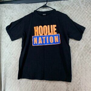 Gemrock T-Shirt Adult L Black Hoolie Nation Graphic Short Sleeve Classic Fit
